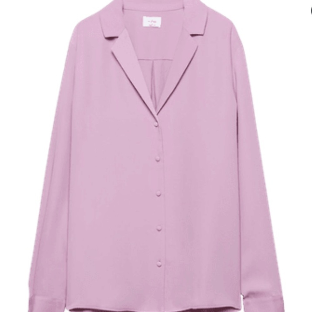 NWOT Aritzia Wilfred Tulum Blouse/Shirt in Orchid